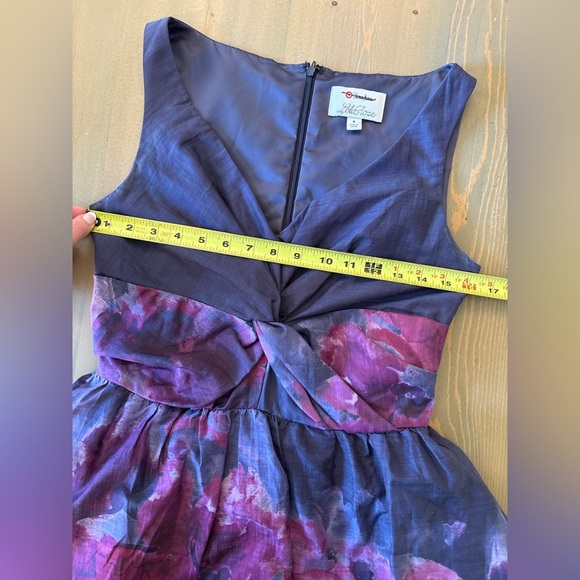 Lela Rose Elegant Purple and Black Women's Dress Size 6 - Picture 3 of 8